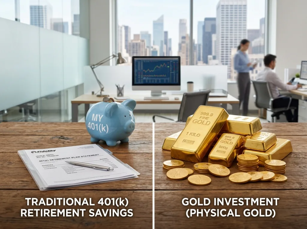 compare 401k to gold ira