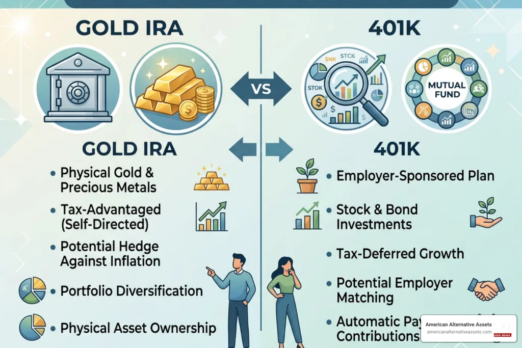 Gold IRA vs 401k