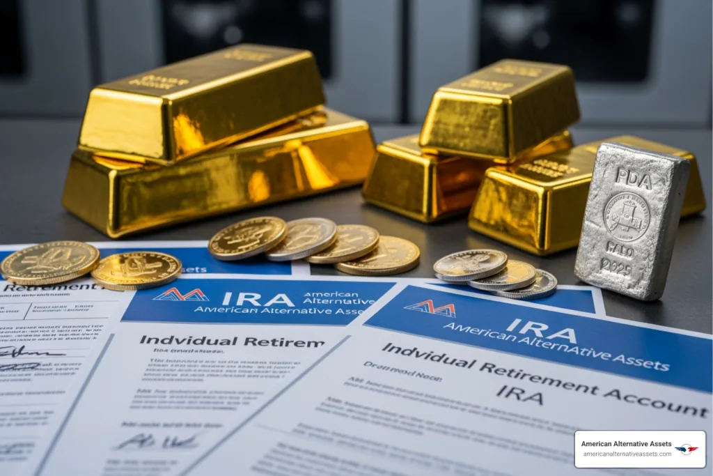 best metals for IRA gold silver bullion coins bars