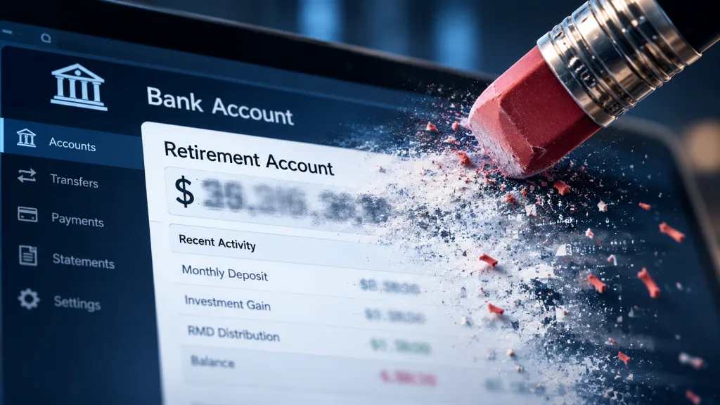 Digital Erasure Of A Retirement Account
