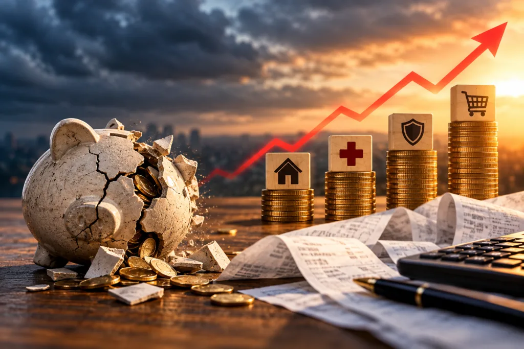 Rising Costs, Shattered Savings
